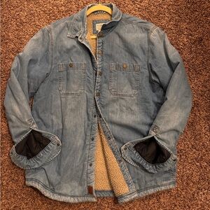 LLBean 1912 Heritage Lined Denim Shirt Jacket